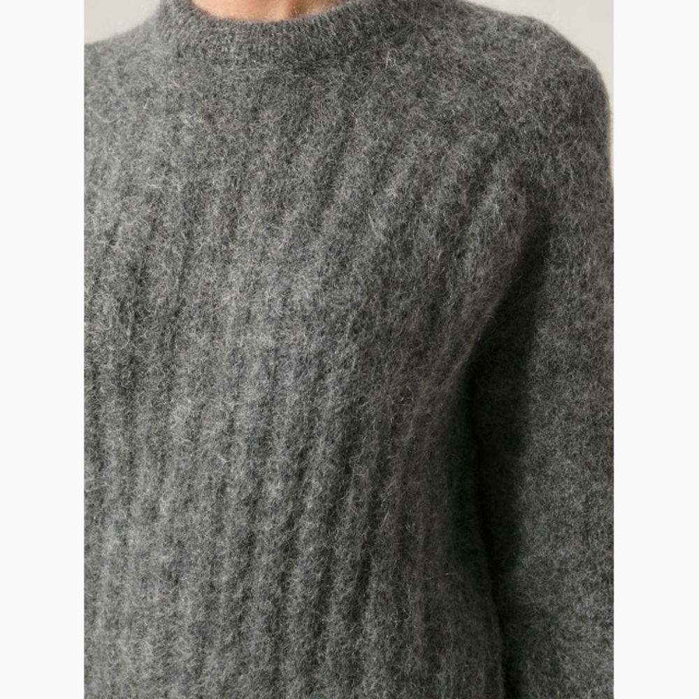 ACNE acne Dania mohair sweater dark grey - Picture 4 of 8